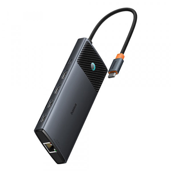 Baseus USB-C Hub Gleam II, 10in1, Black B00061800123-00