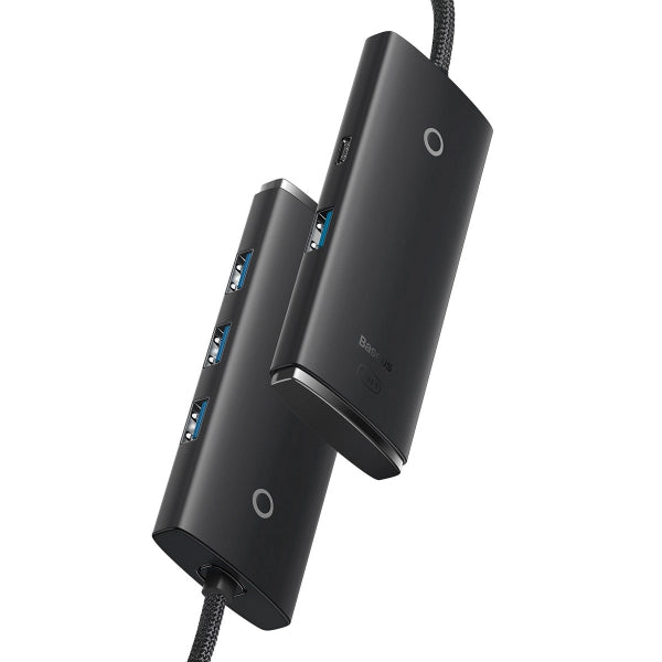 Baseus USB-C Hub Lite, 4 x USB-A 3.0, 1m, Black WKQX030401
