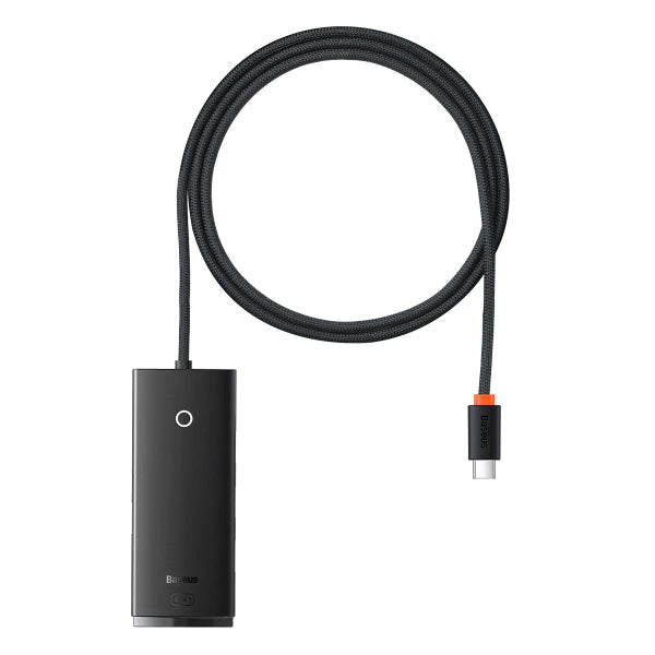 Baseus USB-C Hub Lite, 4 x USB-A 3.0, 1m, Black WKQX030401