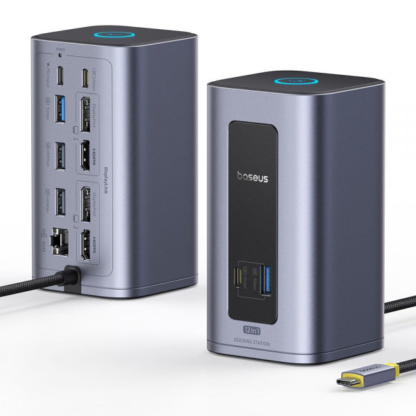 Baseus USB-C Hub Nomos NU1 Air Spacemate, 12in1, Grey B0114400