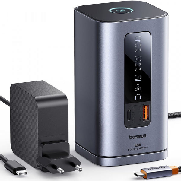 Baseus USB-C Hub SpaceMate, 11in1, Grey B0112701