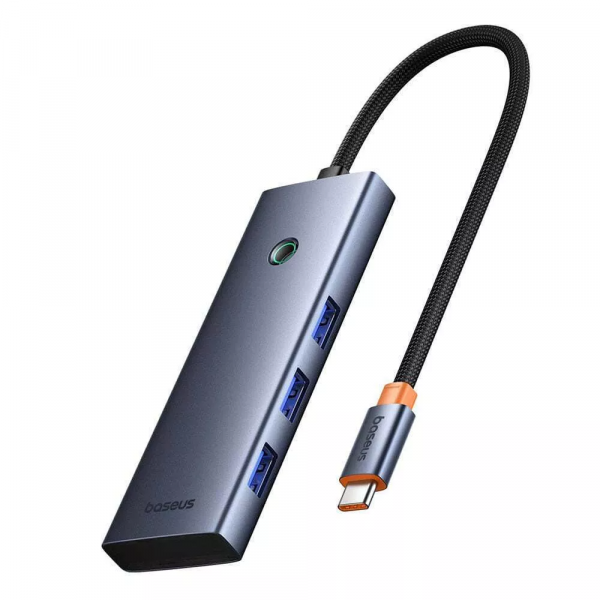 Baseus USB-C Hub UltraJoy, 3 x USB-A 3.0 - 1 x USB-C - 1 x HDMI - 1 x SD - 1 x microSD, Grey B00052803811-03