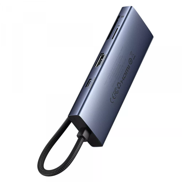 Baseus USB-C Hub UltraJoy, 3 x USB-A 3.0 - 1 x USB-C - 1 x HDMI - 1 x SD - 1 x microSD, Grey B00052803811-03