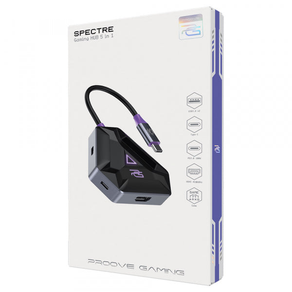 Proove USB-C Hub Spectre, 5in1, Grey HBPG10221205