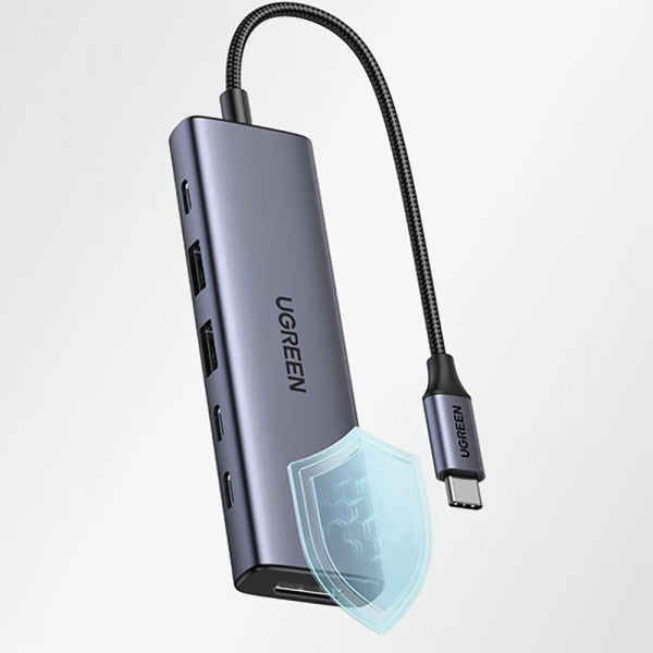 Ugreen USB-C Hub CM511 (75586), 6in1, Grey