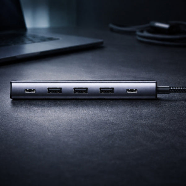 Ugreen USB-C Hub CM511 (75642), 6in1, Grey