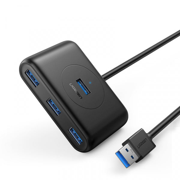 Ugreen USB Hub CR113, 4 x USB-A 3.0, 1m, Black