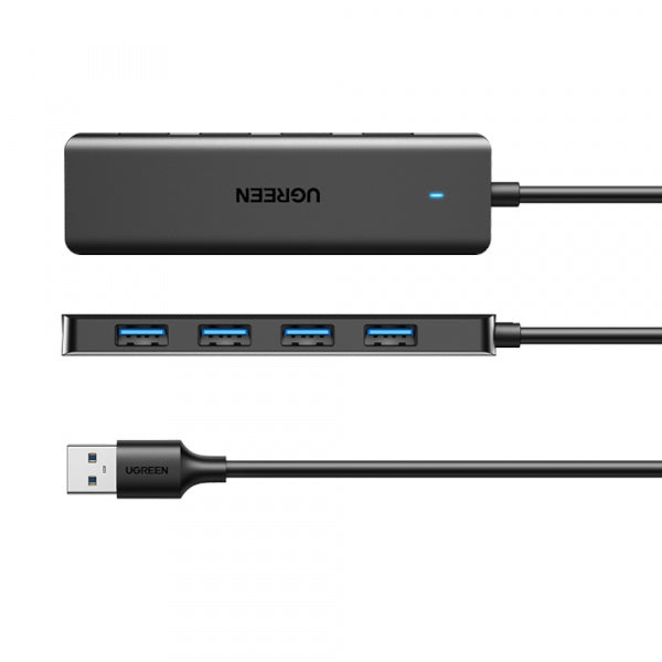 Ugreen USB Hub CM219 (25851), 4 x USB-A 3.0, Black