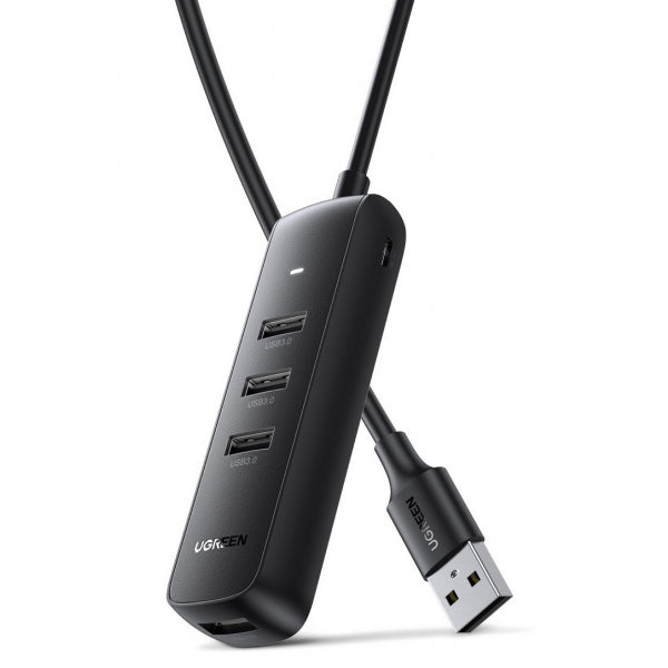 Ugreen USB Hub CM416, 4 x USB-A 3.0, 0.25m, Black
