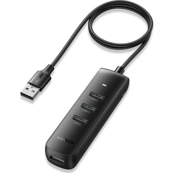 Ugreen USB Hub CM416, 4 x USB-A 3.0, 1m, Black