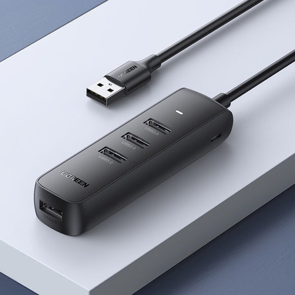 Ugreen USB Hub CM416, 4 x USB-A 3.0, 0.25m, Black