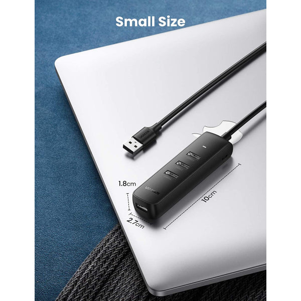 Ugreen USB Hub CM416, 4 x USB-A 3.0, 1m, Black