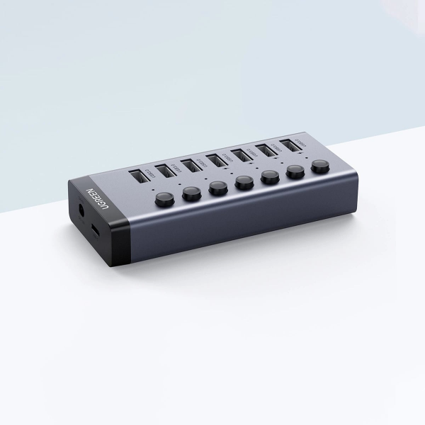 Ugreen USB Hub CM481, 7 x USB-A 3.0, Grey
