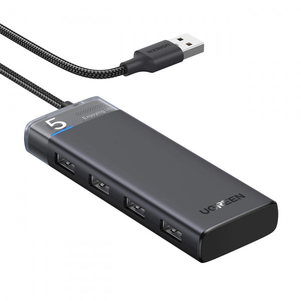 Ugreen USB Hub CM653, 4 x USB-A 3.0, Black