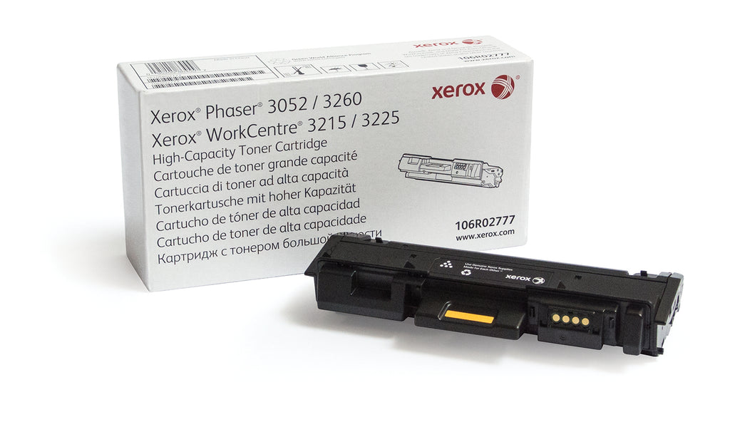 Xerox Cartouche de toner Noir de Grande capacité Phaser® 3052/3260, WorkCentre® 3215/3225 (3000 pages) - 106R02777