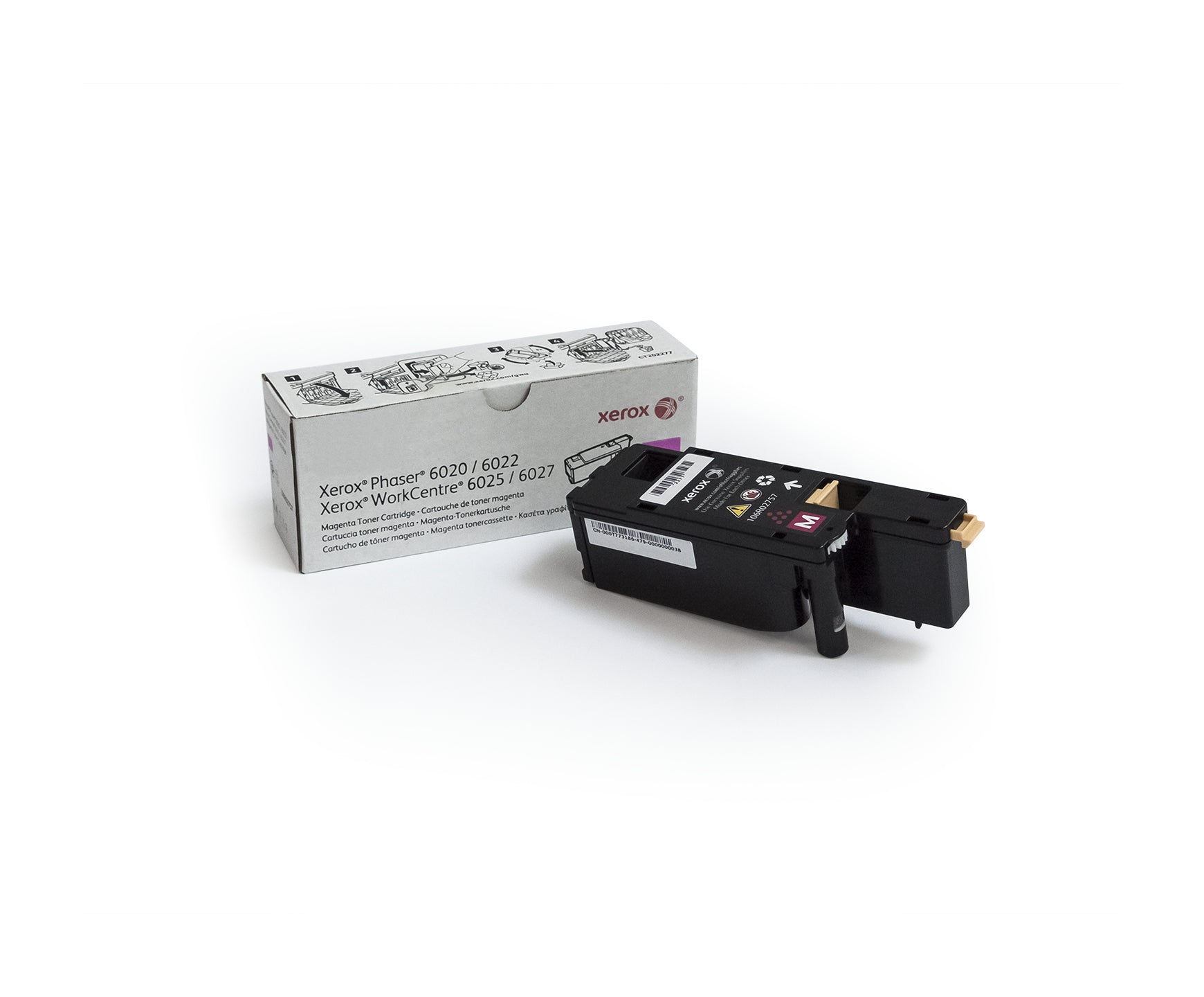 Xerox Cartouche de toner Magenta de Capacité standard Phaser® 6020/6022, WorkCentre® 6025/6027 (1000 pages) - 106R02757