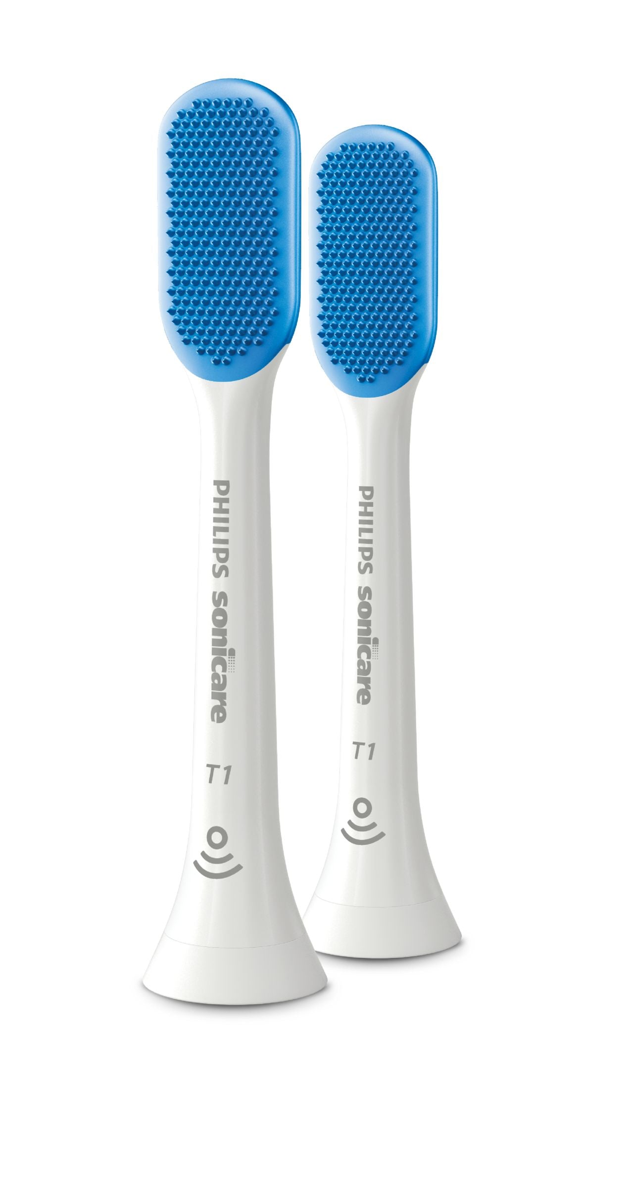 Philips Sonicare TongueCare+ HX8072/01 tête de brosses 2 pièce(s) Bleu, Blanc