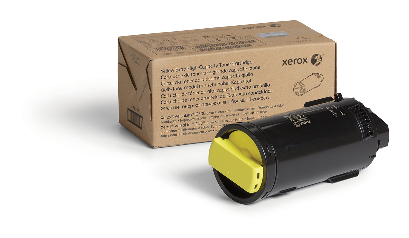 Xerox Cartouche de toner Jaune de Très haute capacité Imprimante couleur ® VersaLink® C500/multifonctions ® VersaLink® C505 (9000 pages) - 106R03875