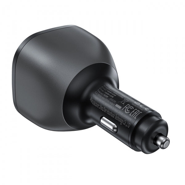 Acefast Car Charger B14, 165W, 5A, 1 x USB-A - 2 x USB-C, Black
