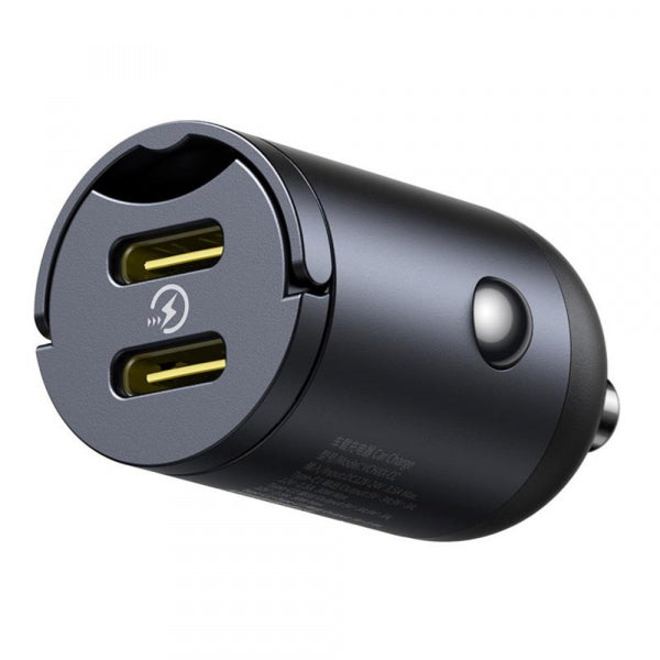 Baseus Car Charger Tiny Star, 30W, 3A, 2 x USB-C, Black C00035001121-03