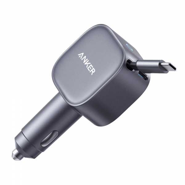 Anker Car Charger Nano, 75W, 3A, 1 x USB-C, with USB-C Cable, Grey A2738HA2