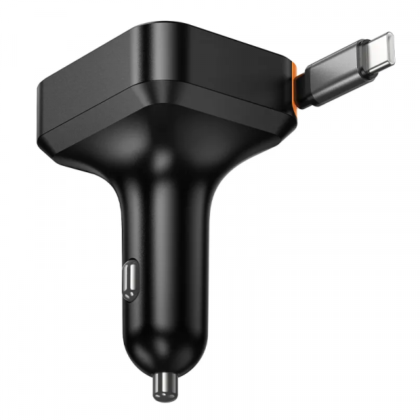 Hoco Wall Charger NZ18, 65W, 3A, 1 x USB-A - 1 x USB-C, with USB-C Cable, Black