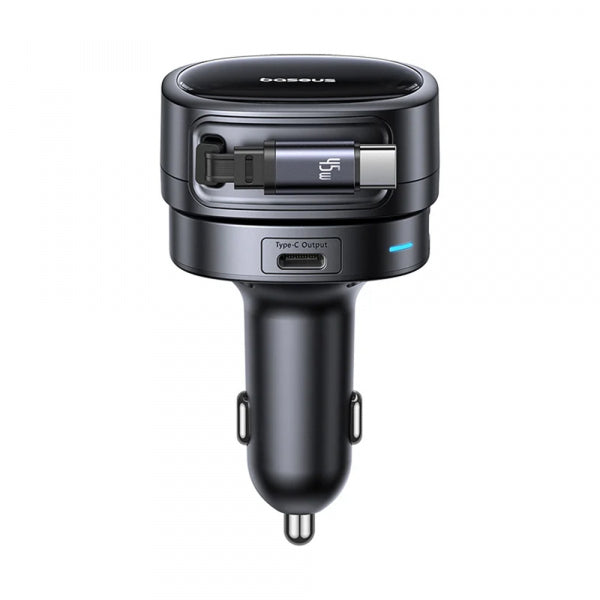 Baseus Car Charger PrimeTrip VR1, 60W, 3A, 1 x USB-A - 1 x USB-C, with USB-C Cable, Black C00069001121-00