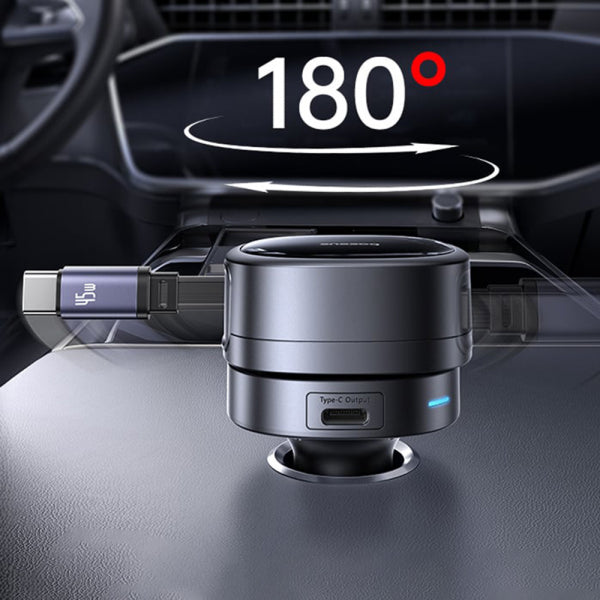 Baseus Car Charger PrimeTrip VR1, 60W, 3A, 1 x USB-A - 1 x USB-C, with USB-C Cable, Black C00069001121-00