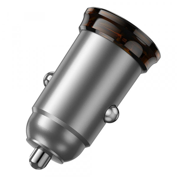 Hoco Car Charger NZ16A, 43W, 3A, 1 x USB-A - 1 x USB-C, Grey
