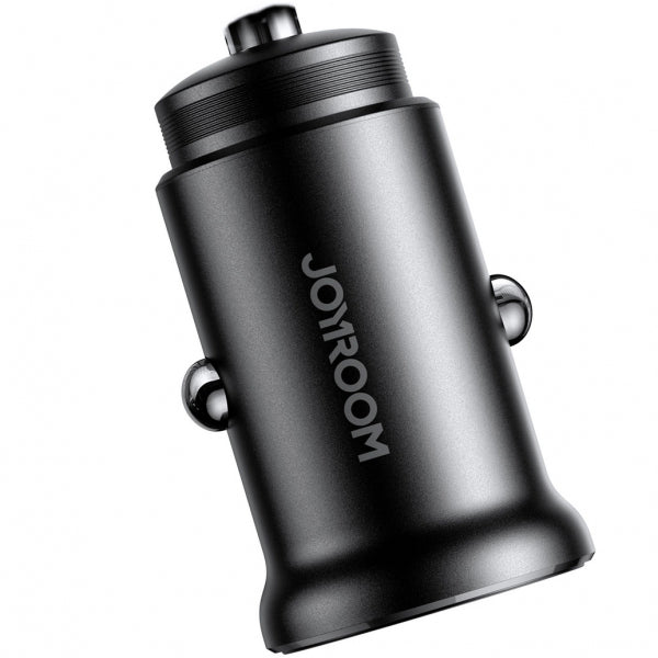Joyroom Car Charger JR-CCN06, 30W, 3A, 2 x USB-C, Black