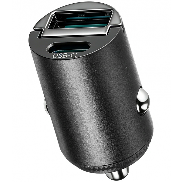 Joyroom Car Charger JR-CCN18, 65W, 1 x USB-A - 1 x USB-C, Black