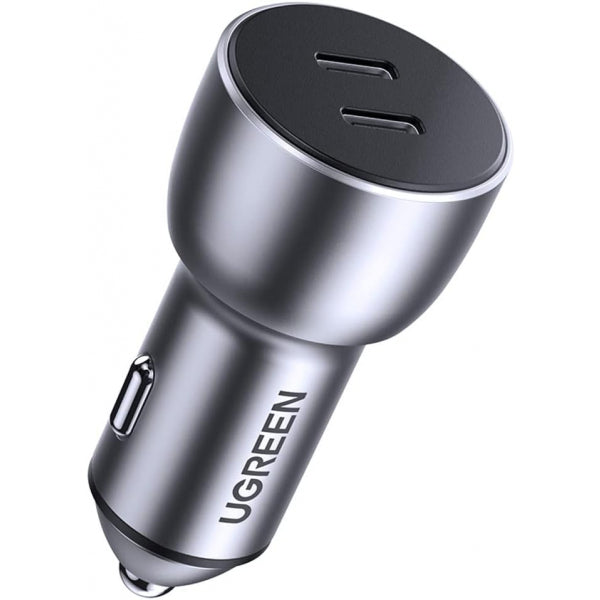 Ugreen Car Charger CD213, 36W, 3A, 2 x USB-C, Grey