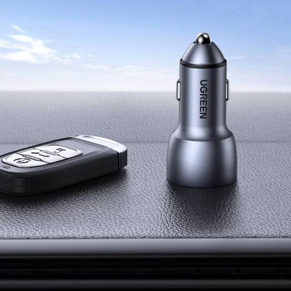 Ugreen Car Charger CD213, 36W, 3A, 2 x USB-A, Grey