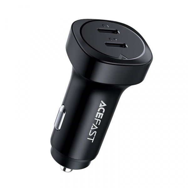 Acefast Car Charger B2, 72W, 3A, 2 x USB-C, Black