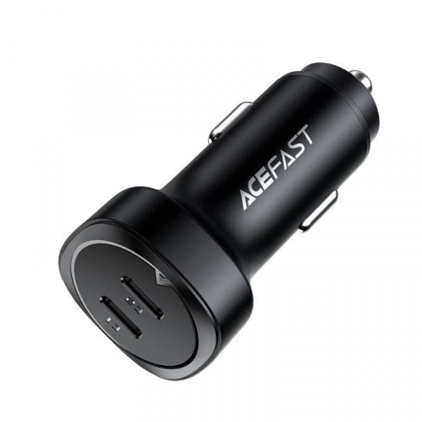 Acefast Car Charger B2, 72W, 3A, 2 x USB-C, Black