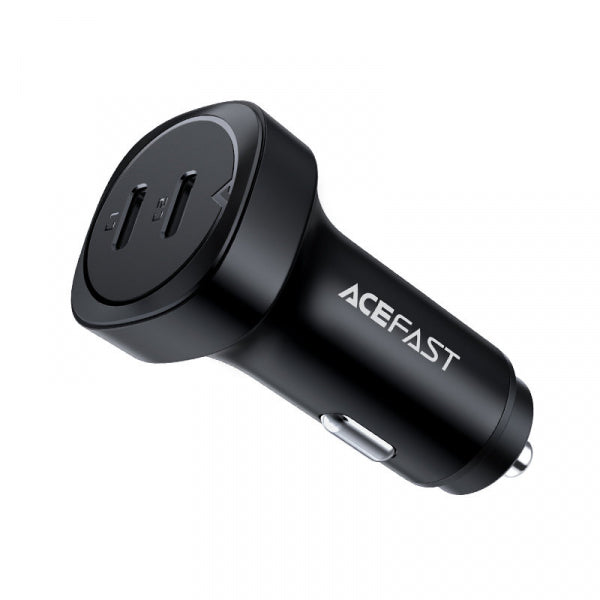 Acefast Car Charger B2, 72W, 3A, 2 x USB-C, Black