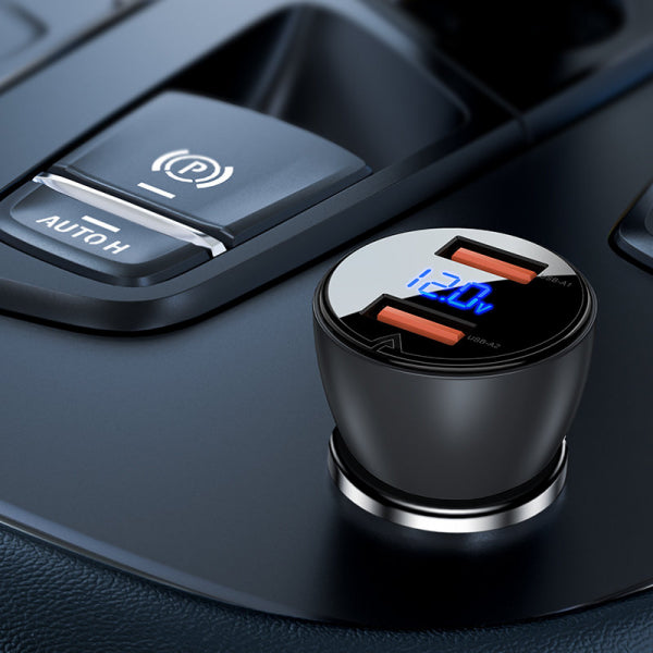Acefast Car Charger B7, 45W, 3.6A, 2 x USB-A, Black