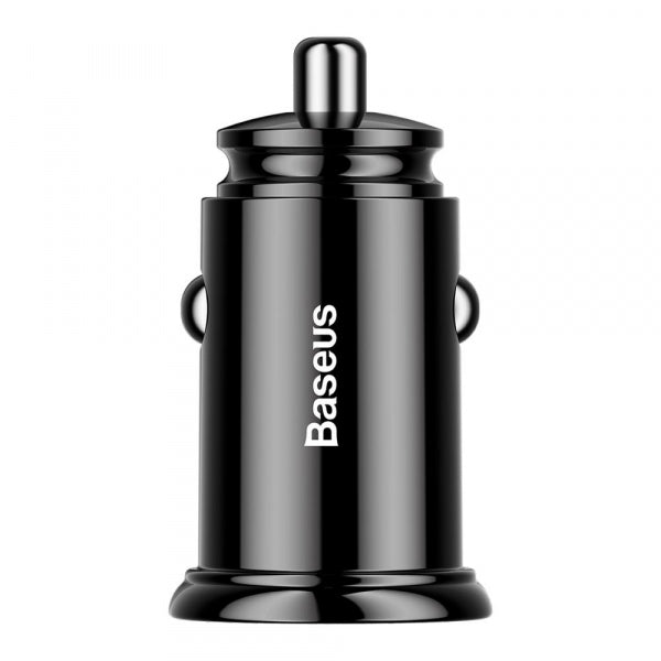 Baseus Car Charger 30W, 5A, 2 x USB-A, Black CCALL-YD01
