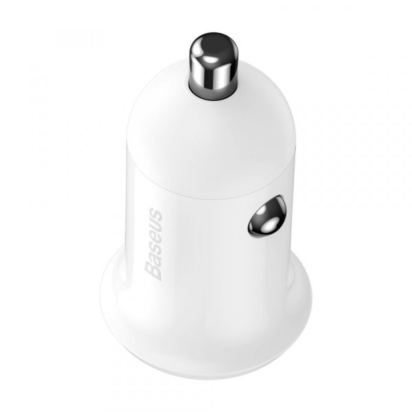 Baseus Car Charger Grain Pro, 24W, 2.4A, 2 x USB-A, White CCALLP-02