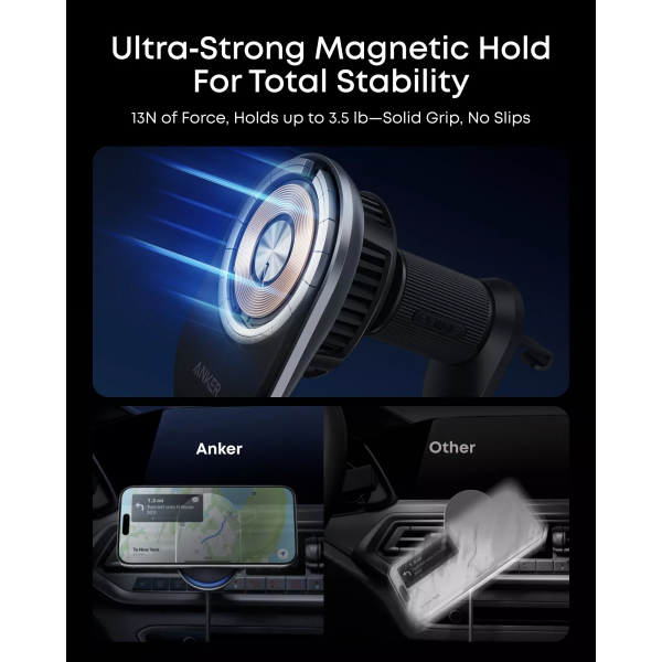 Anker Wireless Car Charger Prime MagGo AirCool, 25W, Black B2933H11