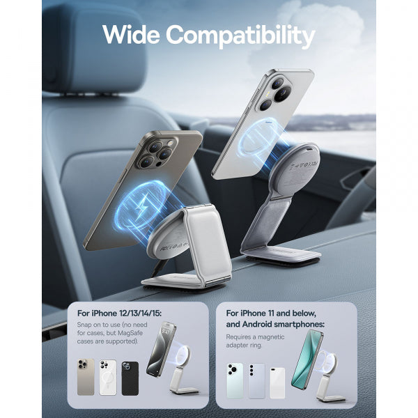 Baseus Wireless Car Charger PrimeTrip C02, 15W, 1.67A, Silver C40169003211-00