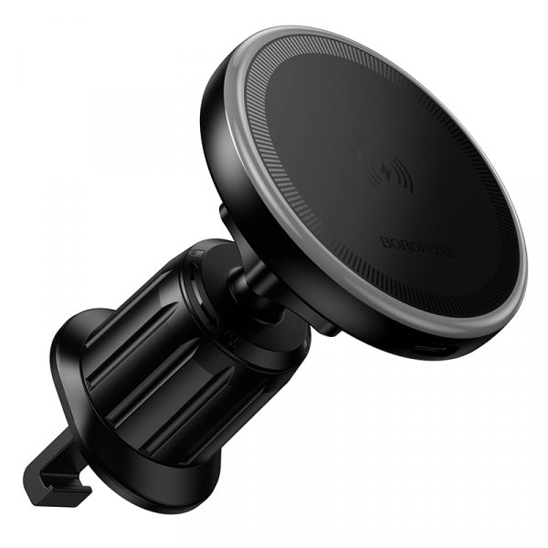 Borofone Wireless Car Charger BH224 Flash, 15W, 1.67A, Black