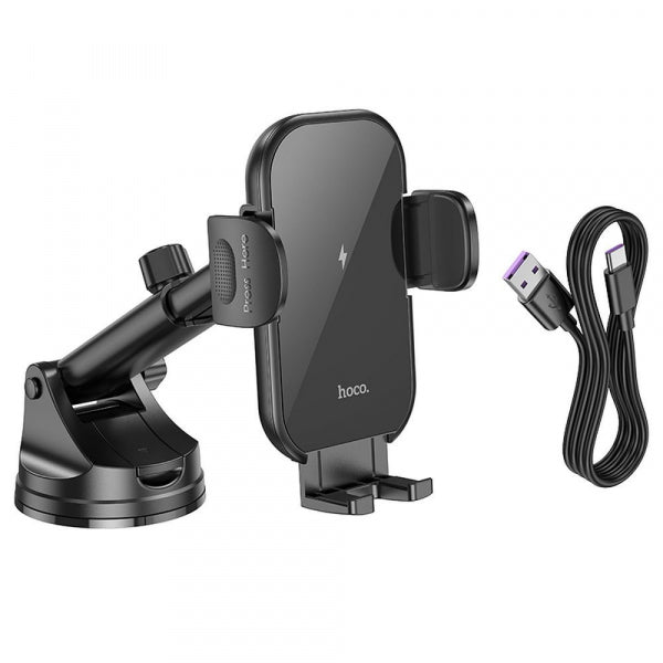 Hoco Wireless Car Charger HW5, 15W, 1.67A, Black