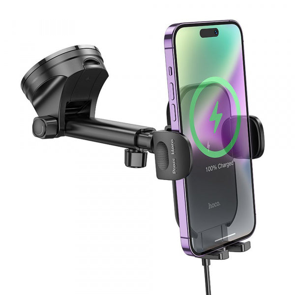 Hoco Wireless Car Charger HW5, 15W, 1.67A, Black