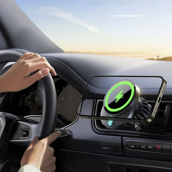 Joyroom Wireless Car Charger JR-ZS409, 15W, 1.67A, Black