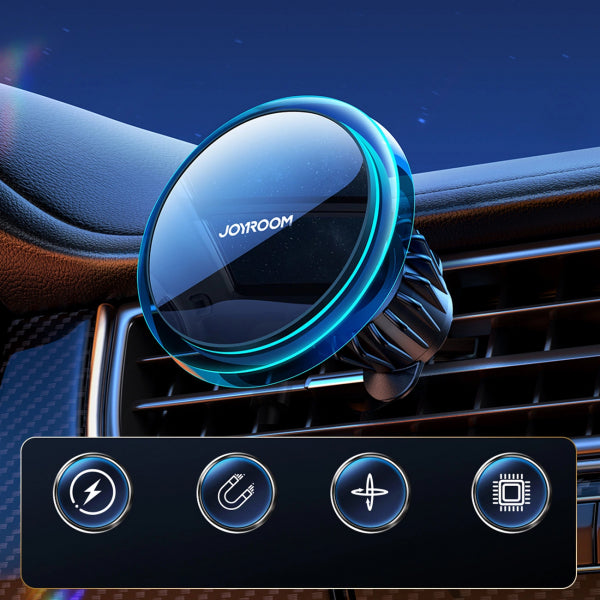 Joyroom Wireless Car Charger JR-ZS291, 15W, 1.67A, Silver