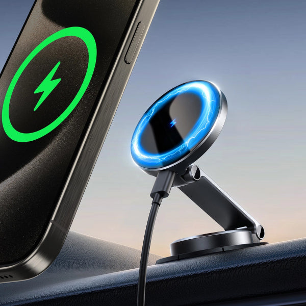 Joyroom Wireless Car Charger JR-ZS408, 15W, 1.67A, Black