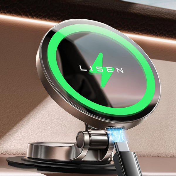 Lisen Wireless Car Charger 15W, 1.67A, Black YL0223090006