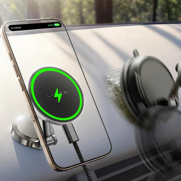 Lisen Wireless Car Charger 15W, 1.67A, Black YL0223090006