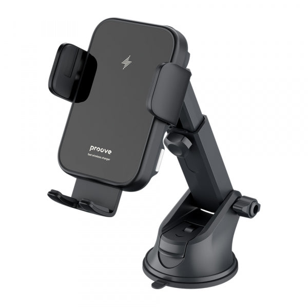 Proove Wireless Car Charger Triple Clamp, 15W, 1.67A, Black WHTC15010001